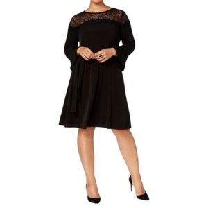 NWT Michael Kors cocktail dress black 1x